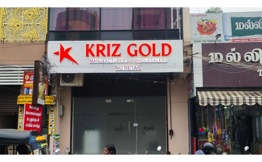 Kriz Gold signage by K Signs